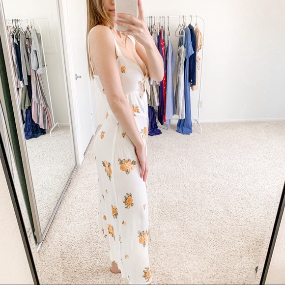 Reformation Frankfort Floral Button Front Midi Dress Size 6 - Picture 4 of 11